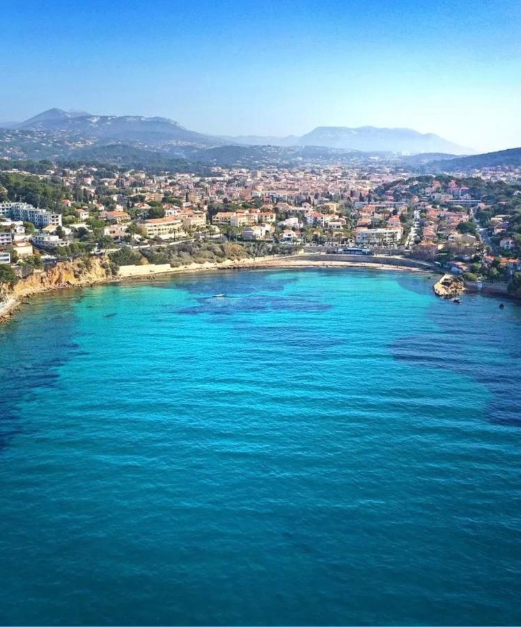 Confortable T2 Vue Mer Avec Terrasse Amenagee Et Parking Prive, Plage Et Port A Pied Sanary-sur-Mer Exteriör bild
